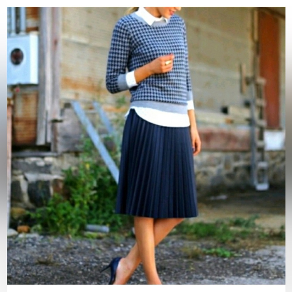 J Crew Sunburst skirt